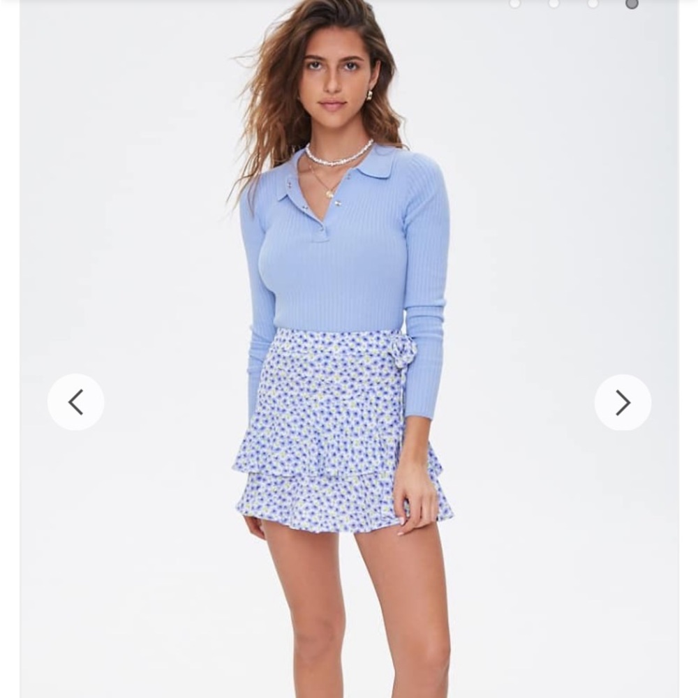 Floral Mini Skirt